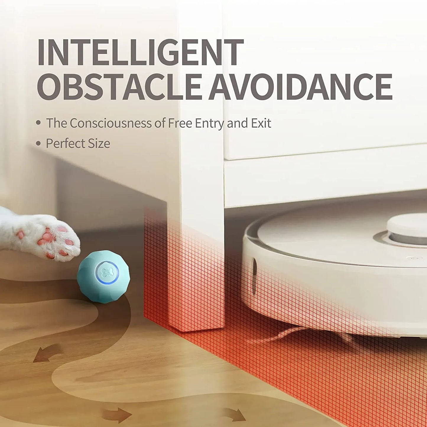 Electric Cat Ball Toys Automatic Rolling Smart Toys for Training  Kitten Toys for Indoor Interactive Playing oronomatopoeia toys