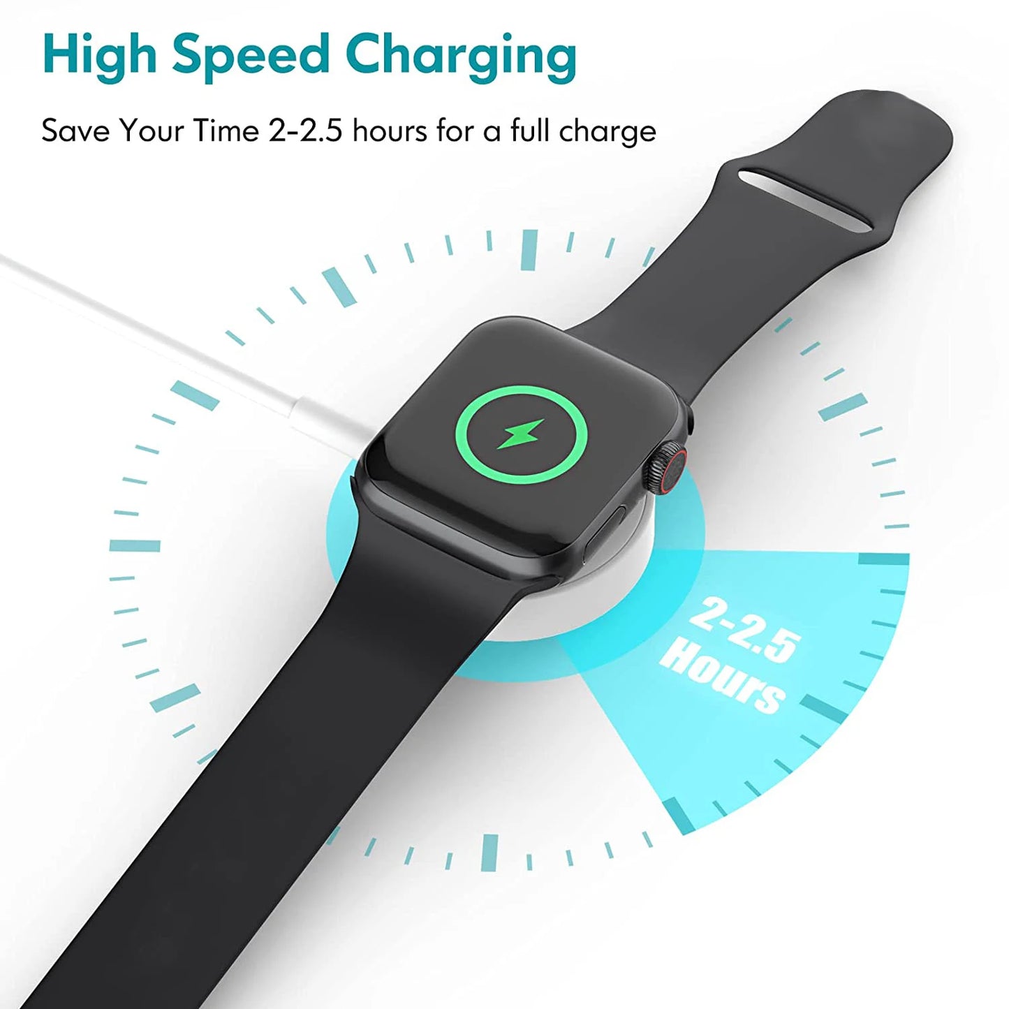 For Apple Original Magnetic Wireless Charger For iWatch 8 7 6 SE Portable Fast Charging Watch Series 5 4 3 2 1 USB Cord Cable