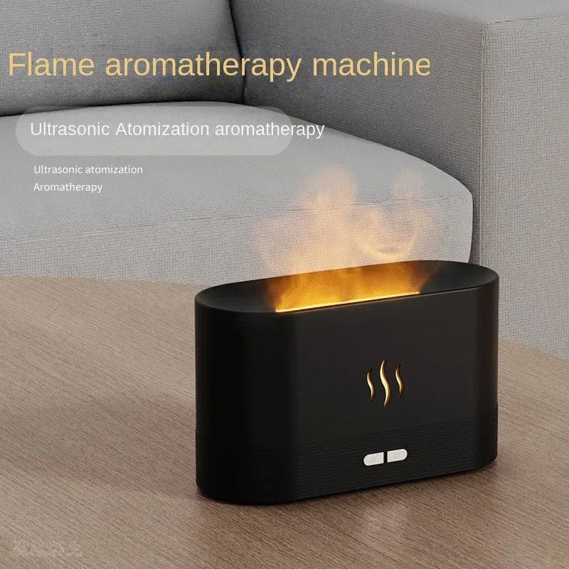 Aroma Diffuser LED Ultrasonic Flame Humidifier Cool Mist Maker Air Purifier Home Car Air Freshener Perfume Essential Oil Difusor