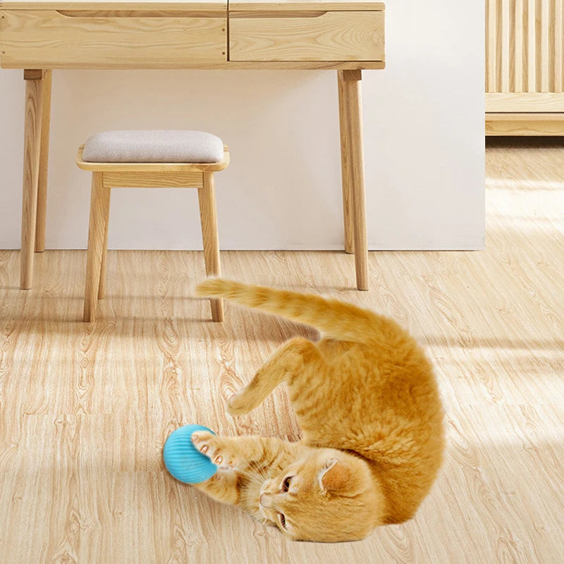 Electric Cat Ball Toys Automatic Rolling Smart Toys for Training  Kitten Toys for Indoor Interactive Playing oronomatopoeia toys
