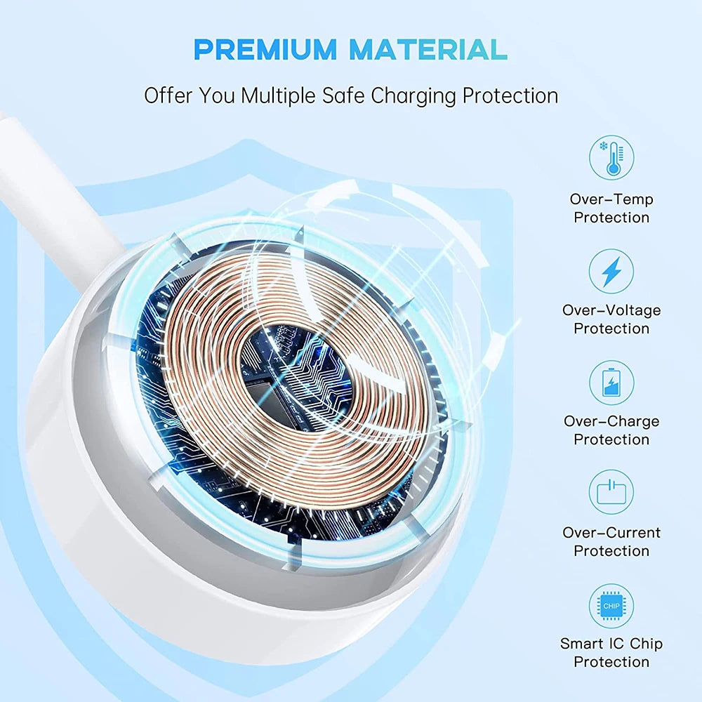 For Apple Original Magnetic Wireless Charger For iWatch 8 7 6 SE Portable Fast Charging Watch Series 5 4 3 2 1 USB Cord Cable