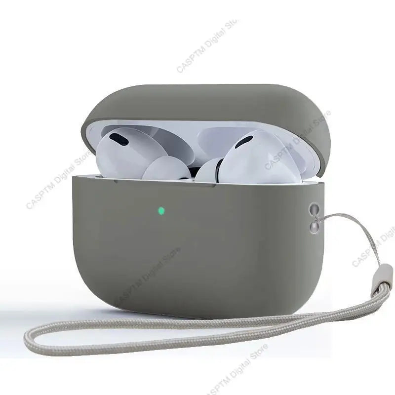 Liquid Silicone Case For AirPods Pro 2 2023 USB C Cover Soft Case For Airpods Pro 2nd Pro2 With Lanyard For Air Pods Pro2 Funda